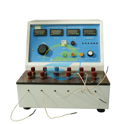 Bon prix HC9910A 6 Station 0-150°C Testeur d'élévation de température de haute précision de la broche de prise 0-125A Testeur de courant <12V Voltage 220V 50HZ alimentation IEC UL Équipement de test de sécurité électrique standard Testeur de prise de prise en ligne