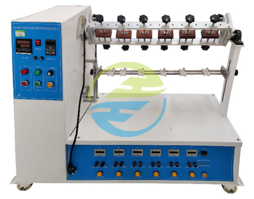UL817 Testeur de flexion du câble d'alimentation à 6 stations Teste de résistance à la traction par détection intelligente ± 180° réglable haute précision Conception durable