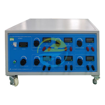AC220V ± 5% 60Hz Voltage de sortie 0 ∼ 280V Équipement d'essai de câbles à 6 stations